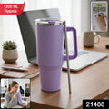 Konvex Large Capacity Insulated Tumbler Mug With Handle And Straw 1200 Ml Approx