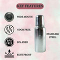 Stainless Steel Baby Feeding Bottle 200ml