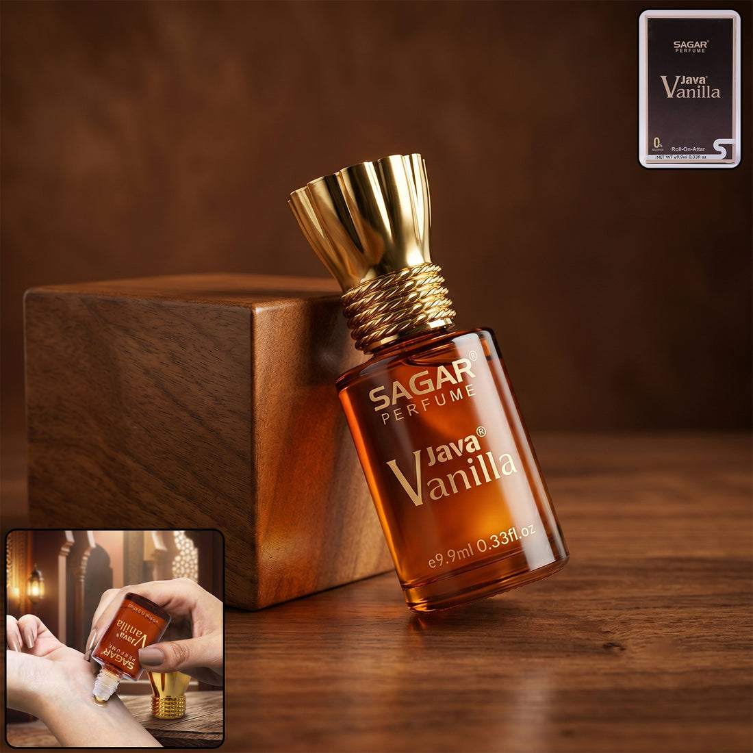 Sagar Java Vanilla Roll-on Attar Alcohol-free Perfume Oil For Men And Women (9.9 Ml)